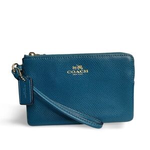 Coach Teal Wristlet